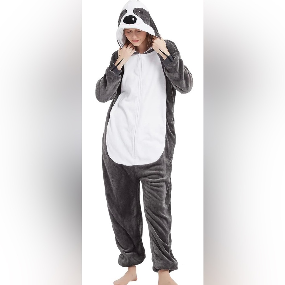 New M Sloth Costume Halloween Adult Onsie Cosplay
